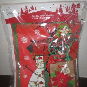 Holiday Bag Collection - 8 Pack of Gift Bags - New in Package